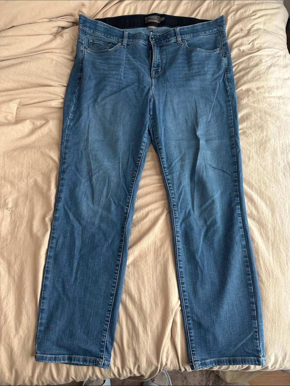 torrid Medium Blue Straight Leg Jeans